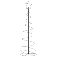 vidaXL LED julgran 120 LEDs varmvit 180 cm