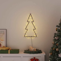 vidaXL Julbelysning julgran silhuett 80 LEDs varmvit