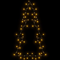 vidaXL Julbelysning julgran silhuett 80 LEDs varmvit