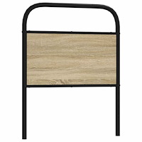 vidaXL Sänggavel sonoma-ek 80 cm konstruerat trä och stål