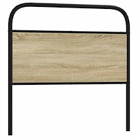 vidaXL Sänggavel sonoma-ek 90 cm konstruerat trä och stål