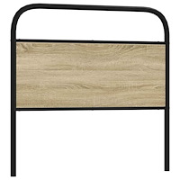 vidaXL Sänggavel sonoma-ek 107 cm konstruerat trä och stål