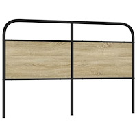 vidaXL Sänggavel sonoma-ek 160 cm konstruerat trä och stål