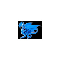 Metal Earth Blue Dragon Premium (3 ark)
