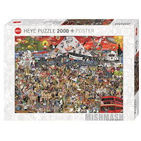 HEYE Cartoon Bennet British Music History, Pussel, 2000 bitar, Heye