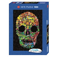 HEYE Art Burgerman Doodle Skull, Pussel, 1000 bitar, Heye