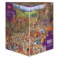 HEYE Triangular, Cartoon Ruyer Bunny Battles, Pussel, 1000 bitar, Heye