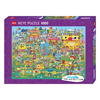 HEYE Art Burgerman Doodle Village, Pussel, 1000 bitar, Heye