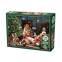 Cobble Hill Christmas Puppies (1000 b)
