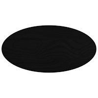 vidaXL Bordsskiva mörkbrun 80x40x2 cm massiv ek oval