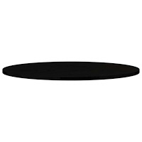 vidaXL Bordsskiva mörkbrun 80x40x2 cm massiv ek oval