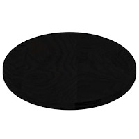 vidaXL Bordsskiva mörkbrun 80x40x2 cm massiv ek oval
