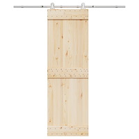 vidaXL Skjutdörrsbeslag 183 cm rostfritt stål silver