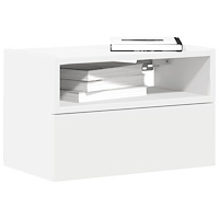 vidaXL Väggmonterade sängbord 2 st vit 45x26x28,5 cm
