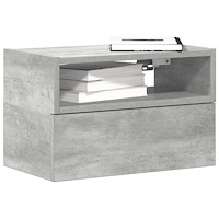 vidaXL Väggmonterade sängbord 2 st betonggrå 45x26x28,5 cm