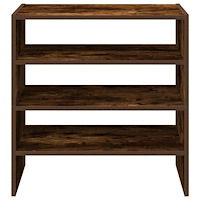 vidaXL Skohyllor 2 st stapelbara rökfärgad ek 60x30x30,5 cm