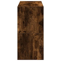 vidaXL Skohyllor 2 st stapelbara rökfärgad ek 60x30x30,5 cm