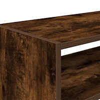 vidaXL Skohyllor 2 st stapelbara rökfärgad ek 60x30x30,5 cm