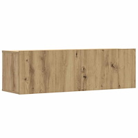 vidaXL Väggmonterade TV-skåp 3 st ek 100x30x30 cm konstruerat trä