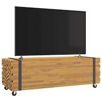 vidaXL Soffbord 110x45x35 cm massiv teak