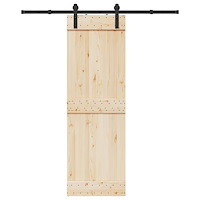 vidaXL Skjutdörrsbeslag 183 cm stål svart