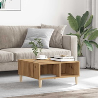 vidaXL Soffbord artisan ek 60x60x30 cm konstruerat trä