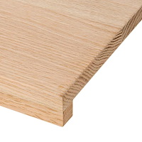 vidaXL Trappstegsmattor 16 pcs obehandlad 70x30x2 cm massiv ek