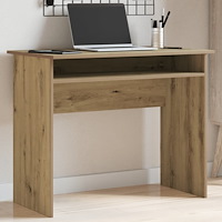vidaXL Skrivbord artisan ek 90x50x74 cm konstruerat trä