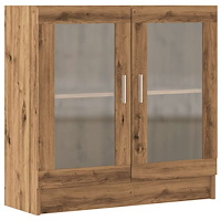 vidaXL Bokhylla artisan ek 82,5x30,5x80 cm konstruerat trä