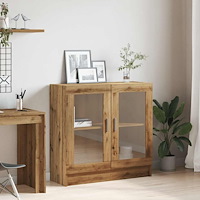 vidaXL Bokhylla artisan ek 82,5x30,5x80 cm konstruerat trä