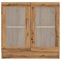 vidaXL Bokhylla artisan ek 82,5x30,5x80 cm konstruerat trä