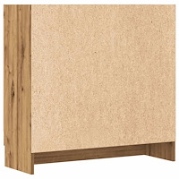 vidaXL Bokhylla artisan ek 82,5x30,5x80 cm konstruerat trä