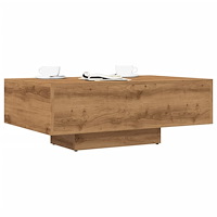 vidaXL Soffbord artisan ek 85x55x31 cm konstruerat trä