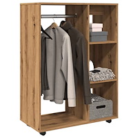 vidaXL Garderob artisan ek 80x40x110 cm konstruerat trä