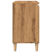 vidaXL Tvättställsskåp artisan ek 58x33x60 cm konstruerat trä