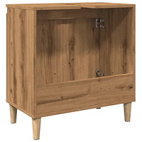 vidaXL Tvättställsskåp artisan ek 58x33x60 cm konstruerat trä