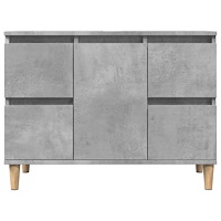 vidaXL Tvättställsskåp betonggrå 80x33x60 cm konstruerat trä