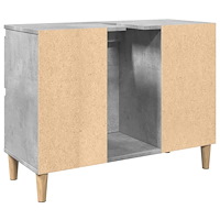 vidaXL Tvättställsskåp betonggrå 80x33x60 cm konstruerat trä