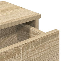 vidaXL Vägghylla med lådor sonoma-ek 80x31x17 cm konstruerat trä