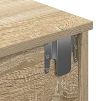 vidaXL Vägghylla med lådor sonoma-ek 80x31x17 cm konstruerat trä