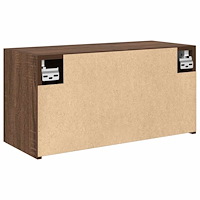 vidaXL Väggskåp för badrum brun ek 60x25x30 cm konstruerat trä