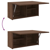 vidaXL Väggskåp för badrum brun ek 60x25x30 cm konstruerat trä