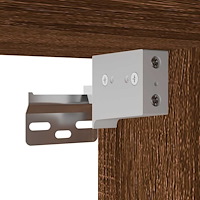 vidaXL Väggskåp för badrum brun ek 60x25x30 cm konstruerat trä