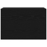 vidaXL Väggskåp för badrum svart 60x25x40 cm konstruerat trä