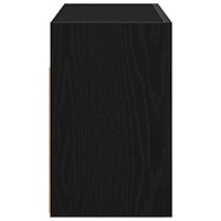 vidaXL Väggskåp för badrum svart 60x25x40 cm konstruerat trä