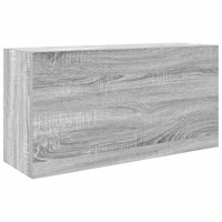 vidaXL Väggskåp för badrum grå sonoma 80x25x40 cm konstruerat trä