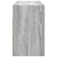 vidaXL Väggskåp för badrum grå sonoma 80x25x40 cm konstruerat trä