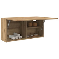 vidaXL Väggskåp för badrum artisan ek 80x25x40 cm konstruerat trä