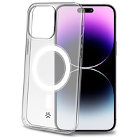 Celly Gelskinmag TPU Cover MagSafe-kompatibelt iPhone 15 Pro Max Transparent