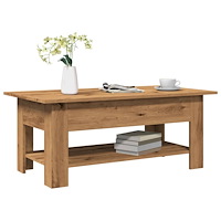 vidaXL Soffbord artisan ek 102x55x42 cm konstruerat trä